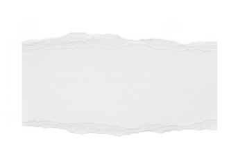 Torn paper texture element sheet scrapbook page design graphic resource cutout paper isolated on transparent background