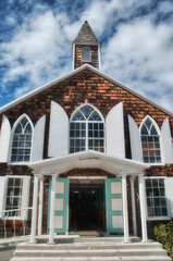 Church against the blue sky
