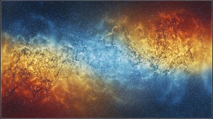 Colorful Milky Way Galaxy with Bright Stars and Cosmic Dust in Deep Space