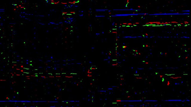 sophisticated sensor irregularities showing gentle static and colorful pixel patterns
