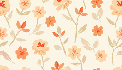 seamless pattern with leaves