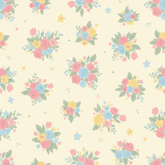 seamless pattern with flowers