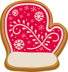 gingerbread in the shape of a mitten