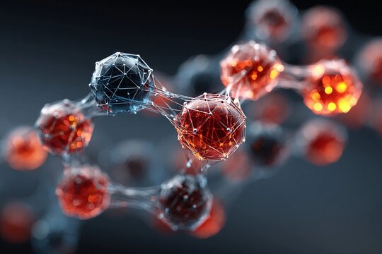 Exploring the Beauty of Polyhedral Connections Through Thin Edges and Vibrant Colors Generative AI