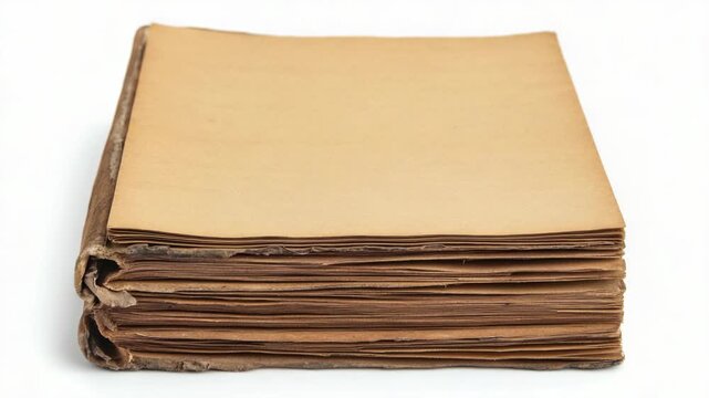 Video A stack of vintage books on a wooden table, ideal for historical or literary-themed designs