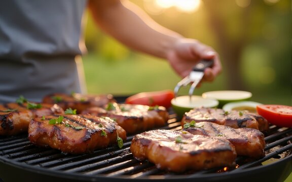 Summertime grill party. High quality