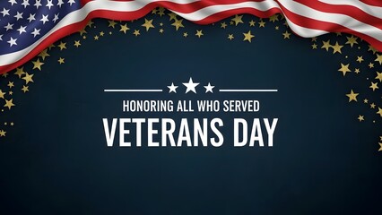 Honoring our veterans this Veterans Day with stars and the American flag