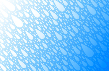 青白背景にナチュラル爽やかな滴るシャワーの雫テクスチャー