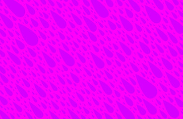派手な蛍光パッションピンク色背景に視認性の低い不規則な紫色の水滴が降りそそぐイメージ。