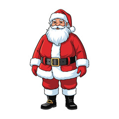 Santa Claus vector with white background
