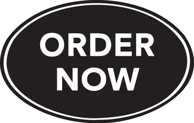Order Now message in black oval on white background
