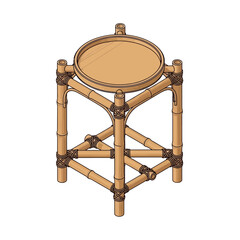 Elegant Bamboo Stool: An Eco-Friendly Furnishing Solution for Your Home Decor