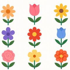 seamless pattern with flowers