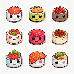 set of sushi
