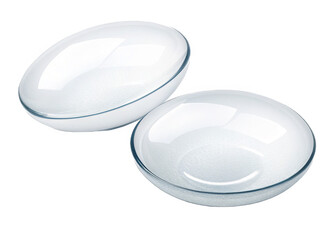 white-contact-lenses on a isolated transparent background	