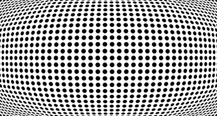 Abstract halftone sphere vector background