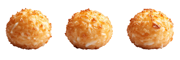 Four soft orange round shapes on transparent background