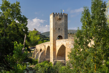 Puente la Reina bridge medieval stone architecture in Spain
