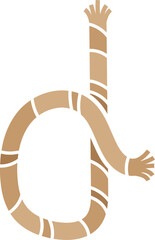 Rope Concept Letter D Logo