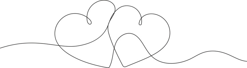 one line art drawing happy valentine's day concept vector illustration,4