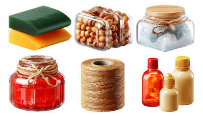 Realistic Crafting Materials Set for Product Photography and Illustrations