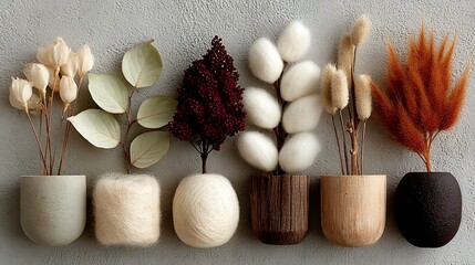 New Year boho flat lay background, top-down composition with minimal celebration elements, natural textures, warm neutral palette, gentle shadows, stylish modern simplicity,