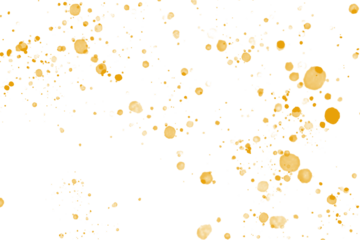 Orange color gradient bubble pattern over transparent backdrop decoration element