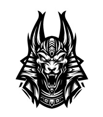 Obraz premium vector illustration of a ancient egyptian god