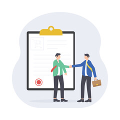 Sale Representative  Flat Vector Illustration EPS 10 File 	