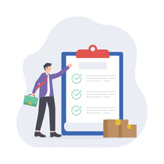 Quality Management Flat Vector Illustration EPS 10 File 	