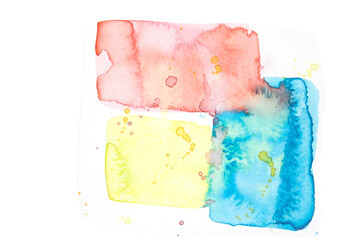 A Colourful Watercolour Paint Brush Stroke for Background