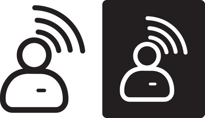 Influencer icon sign, Influencer campaigns targeting niche markets, Influencer campaigns targeting niche markets.Influencer marketing Line icon illustration.
