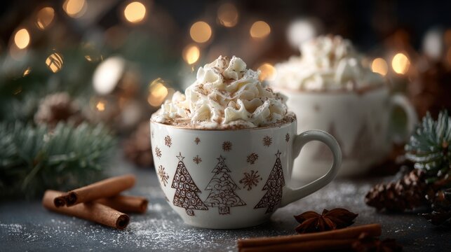 Cozy winter drinks - Powered by Adobe