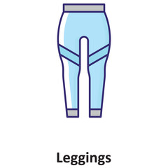 Leggings Vector icon which can easily modify or edit