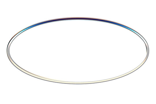 chrome oval frame