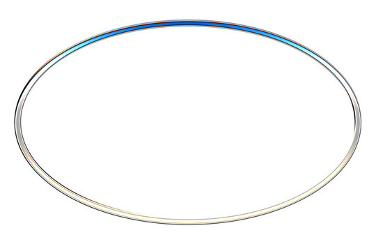 chrome oval frame