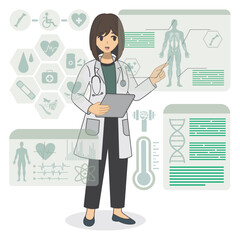Future Health & Biotech illustration vector 

