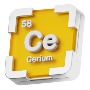 3d periodic table cerium science chemical element