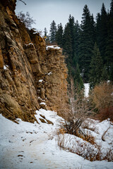 winter in the mountains