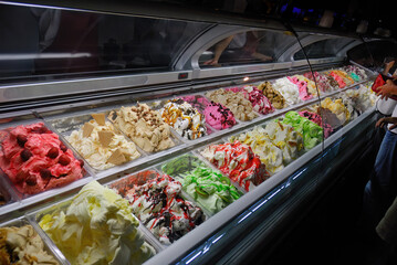 Ice cream for sale on the streets of Budva, Montenegro