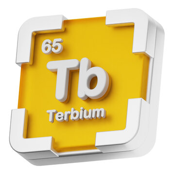 3d periodic table terbium science chemical element