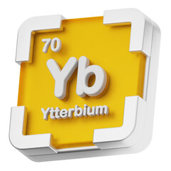 3d periodic table ytterbium science chemical element