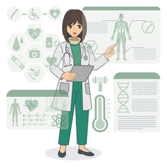 Future Health & Biotech illustration vector 
