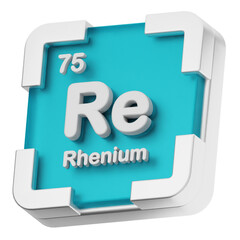 3d periodic table rhenium science chemical element