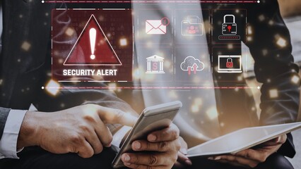 Cybersecurity threat focuses on cybersecurity, threat, and data breach with strong emphasis on system protection, data integrity, and security risks Marrow
