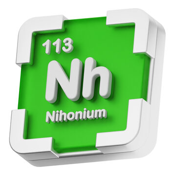 3d periodic table nihonium science chemical element