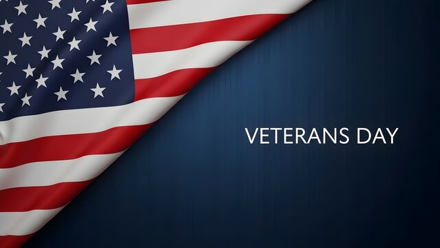Honoring our veterans with a patriotic American flag design template