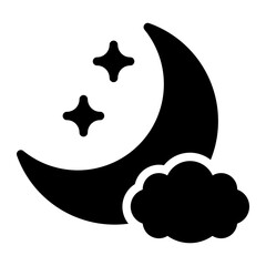 night glyph icon