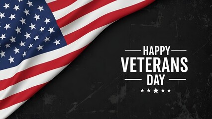 Honoring veterans on Veterans Day with patriotic American flag design