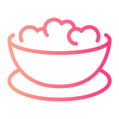 breakfast gradient icon